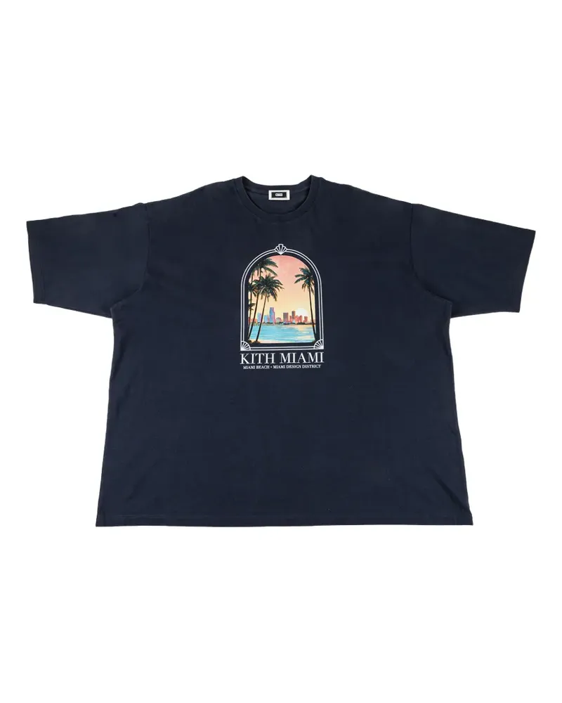 KITH Miami Nights Sunset Jones T-Shirt - Blau Blau