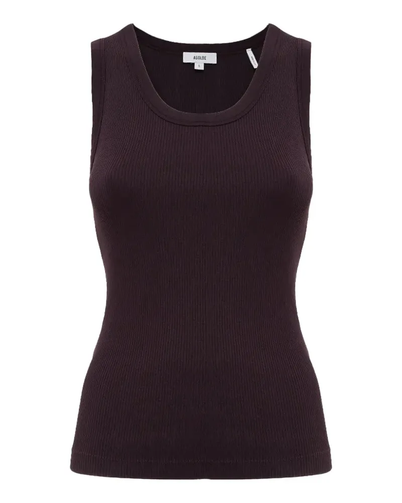 AGOLDE Geripptes Poppy Tanktop - Braun Braun