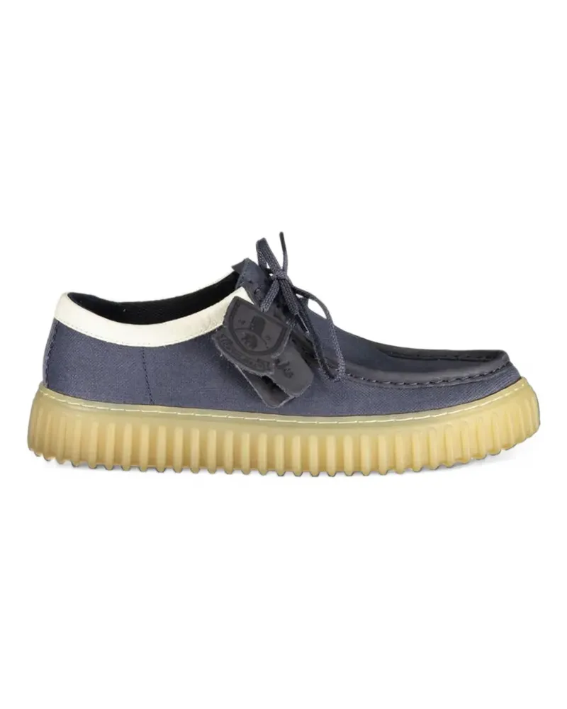 Clarks Torhill Lo Desert-Boots mit Logo - Blau Blau