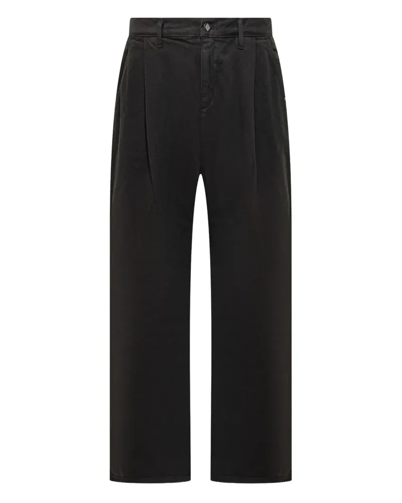 Amish Pant Hose mit Bundfalten - Schwarz Schwarz