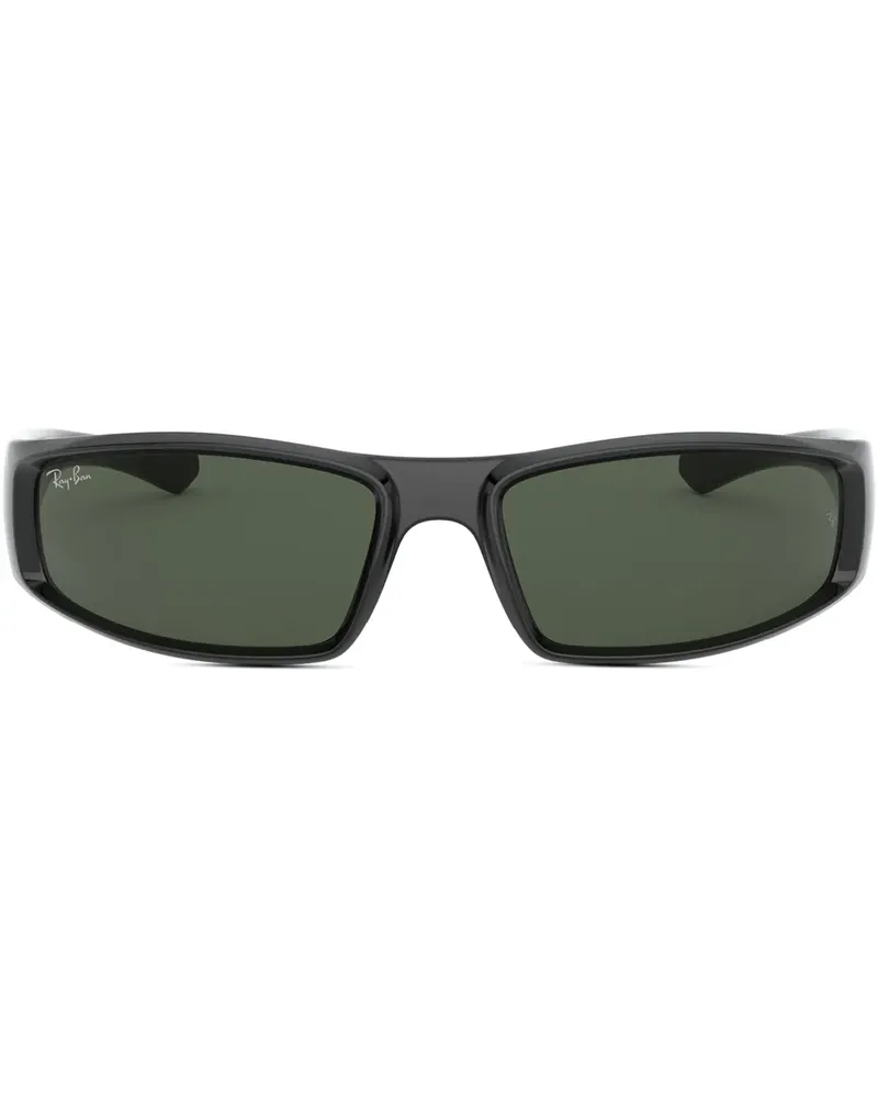 Ray Ban Sonnenbrille mit eckigem Gestell - Schwarz Schwarz