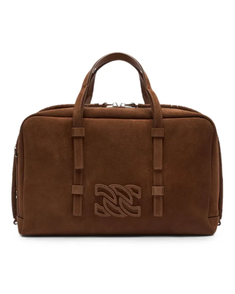 Casadei Bigli Tote Bag aus Velours - Braun Braun