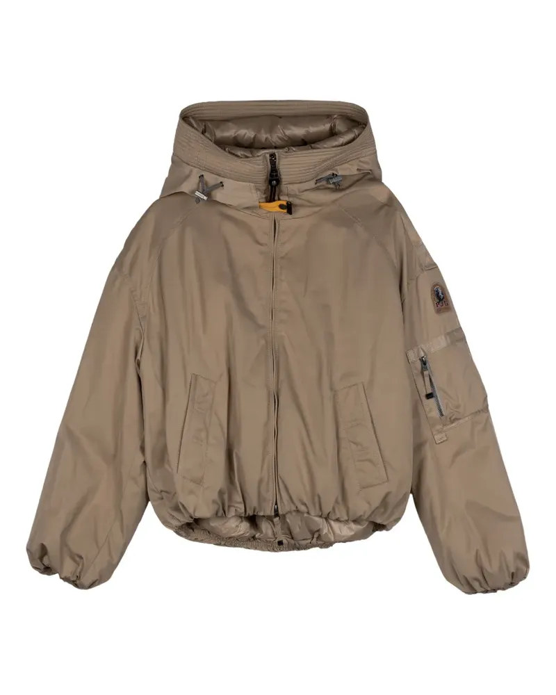 Parajumpers Naadz hooded bomber jacket - Nude Nude