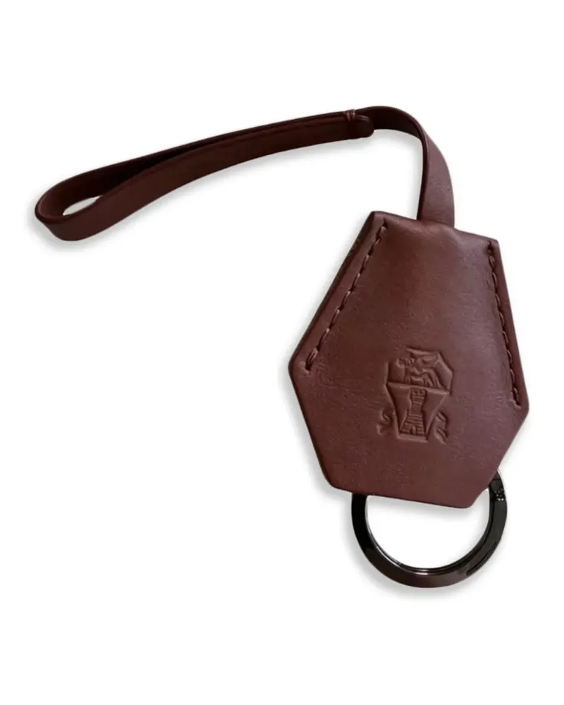 Brunello Cucinelli Schlüsselanhänger mit Logo - Braun Braun