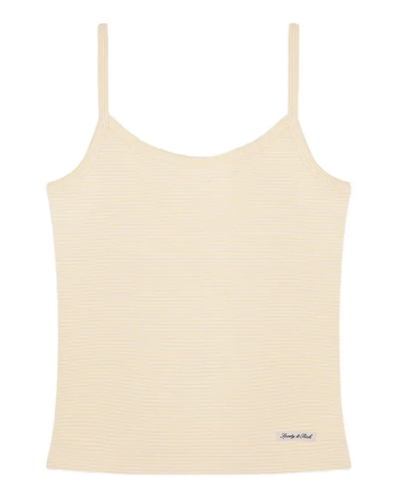 SPORTY & RICH Gestreiftes House Tanktop - Gelb Gelb