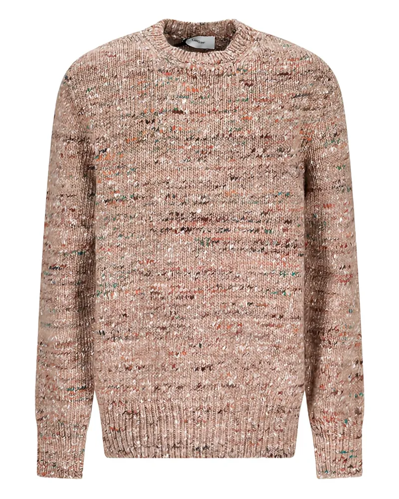 LARDINI Melierter Pullover - Nude Nude
