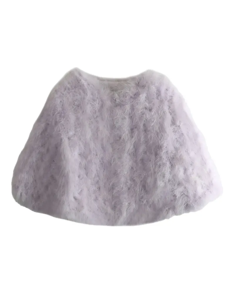 Yves Salomon feather jacket - Violett Violett