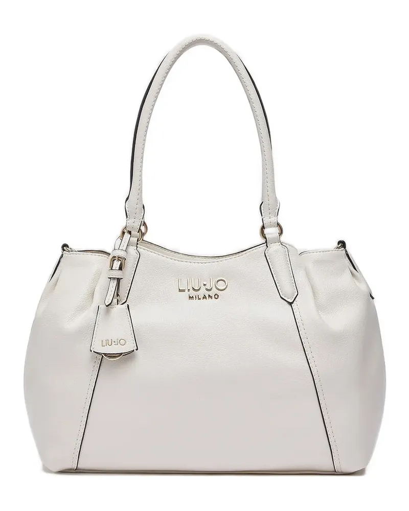 Liu Jo Großer Shopper mit Logo - Nude Nude