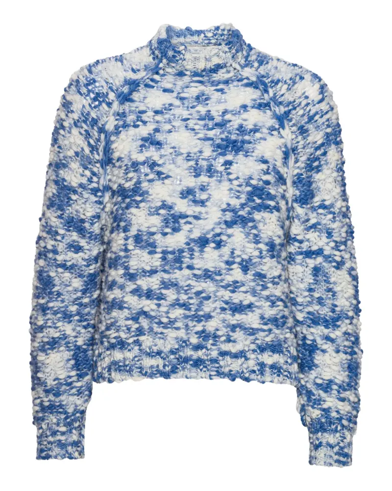 Henrik Vibskov Strukturierter Pullover mit Stehkragen - Blau Blau
