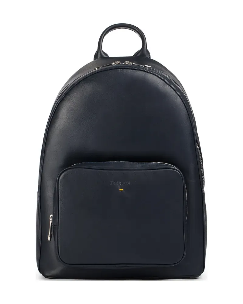 Doucal´s top-handle leather backpack - Blau Blau