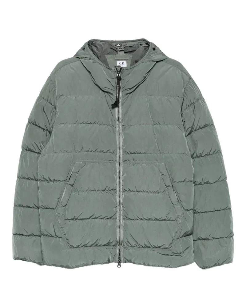 C.P. Company Gesteppte Kapuzenjacke - Grün Grün