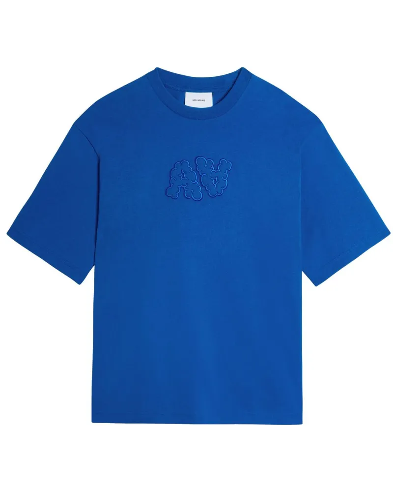 Axel Arigato Trail Bubble A T-Shirt aus Bio-Baumwolle Blau