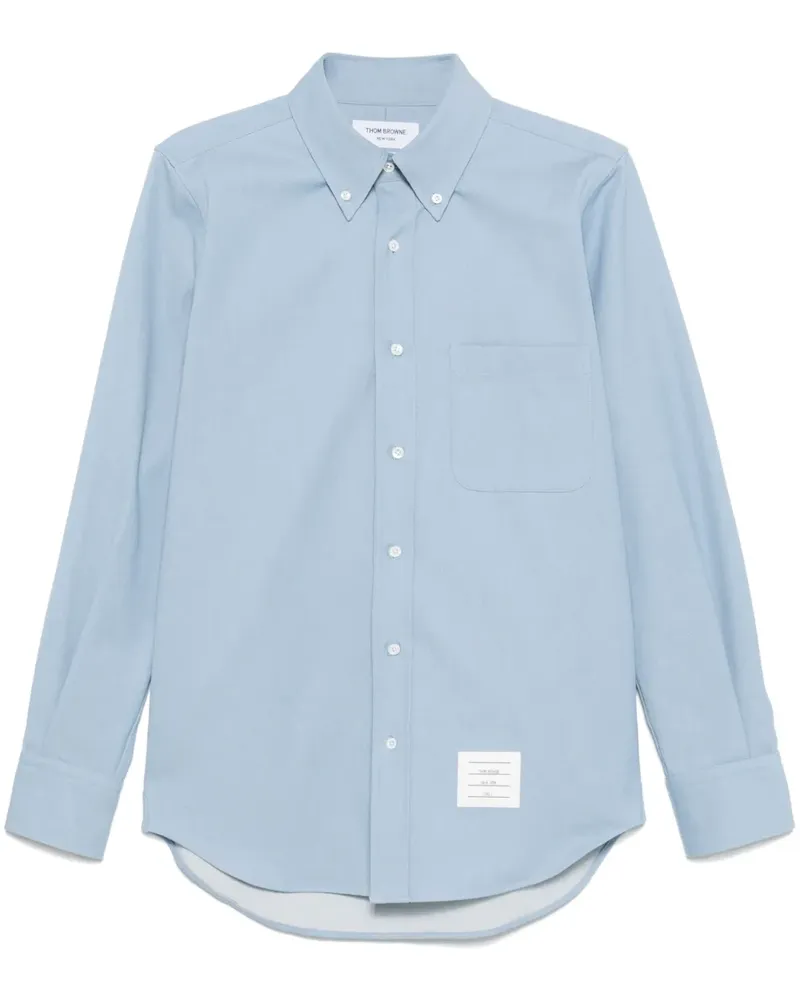 Thom Browne Jeanshemd mit RWB-Streifen - Blau Blau