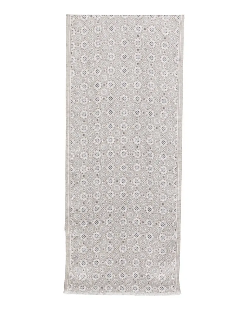 Dell'oglio Creta patterned scarf - Nude Nude