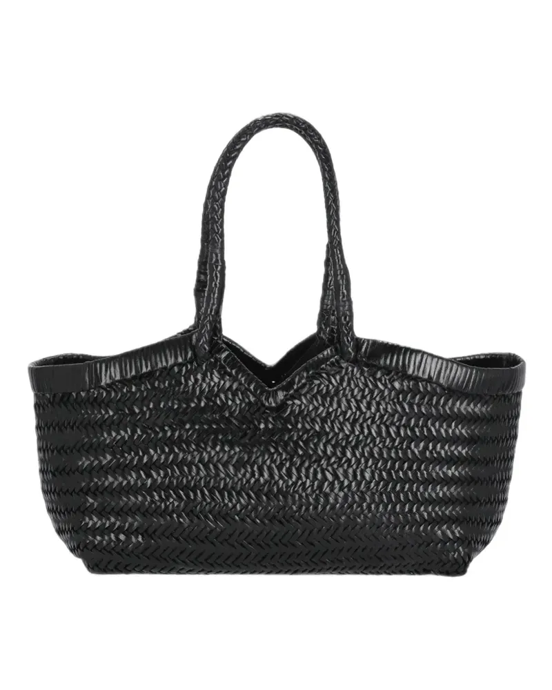 Bully Geflochtene Schultertasche - Schwarz Schwarz