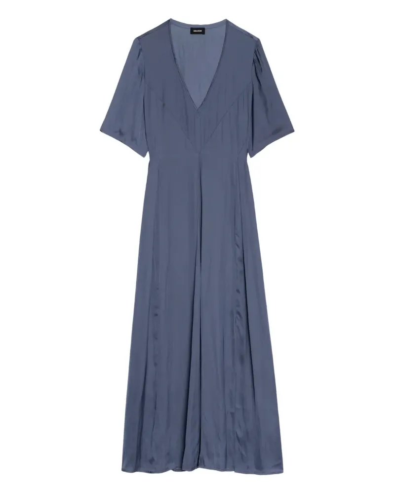 Zadig & Voltaire Rodalan V-neck midi dress - Blau Blau