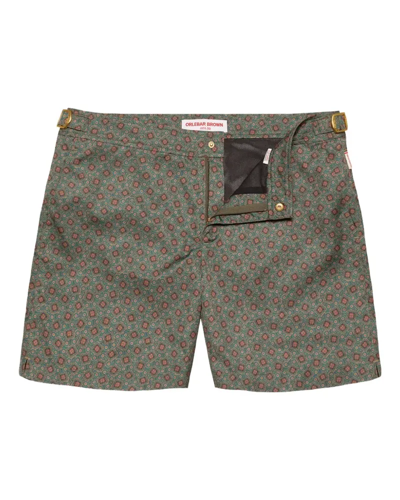 Orlebar Brown Bulldog floral-print swim shorts - Grün Grün
