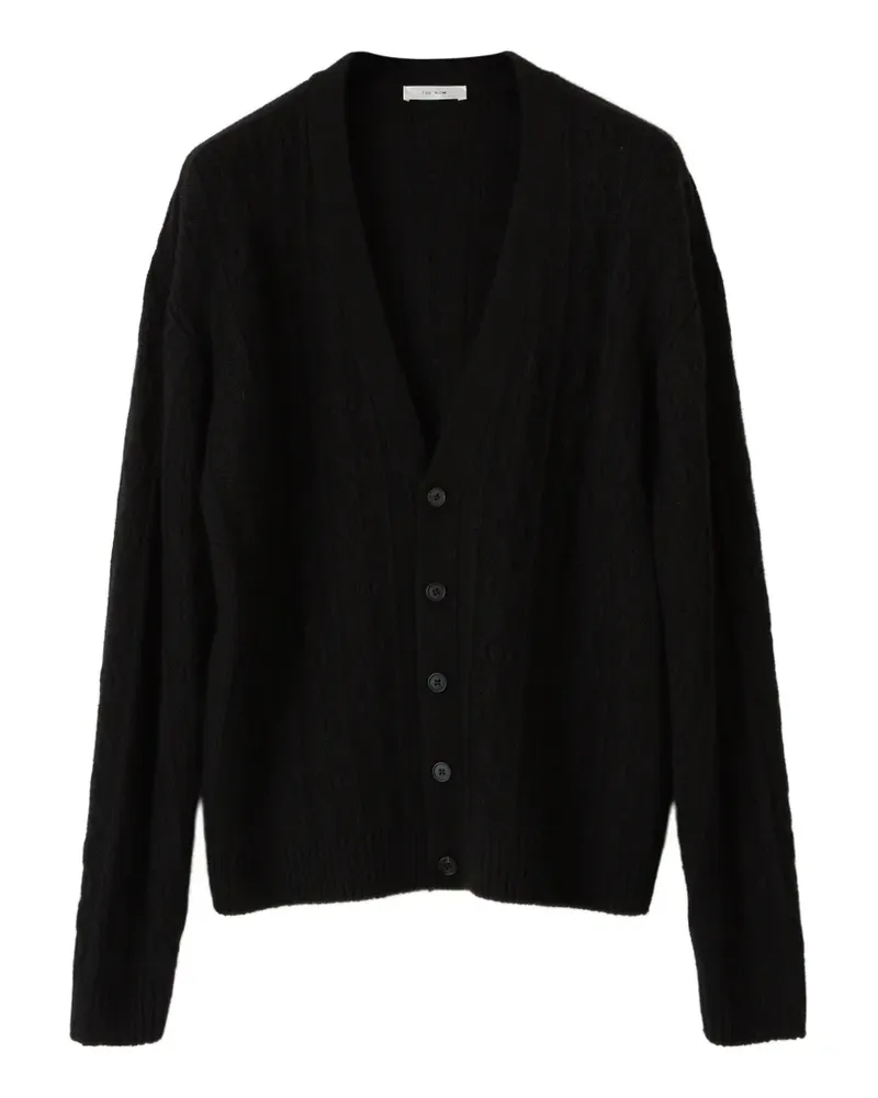 The Row Cardigan aus Kaschmir mit Flechtmuster - Schwarz Schwarz