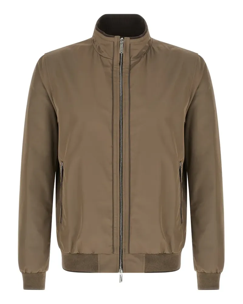 MOORER Manetti-Wk bomber jacket - Braun Braun