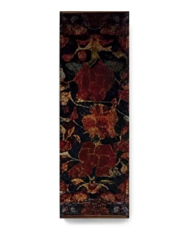 Pierre-Louis Mascia patchwork-print fringed scarf - Schwarz Schwarz