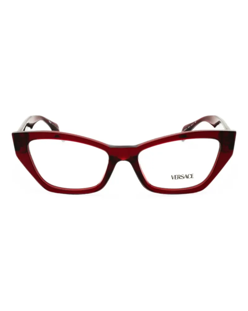 Versace Brille mit Cat-Eye-Gestell - Rot Rot