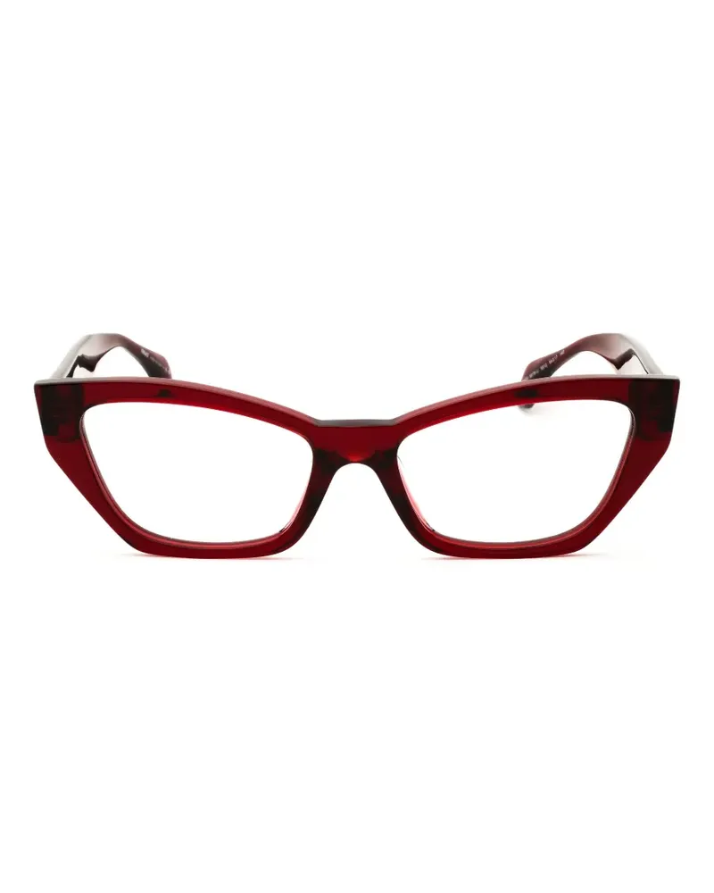 Versace Brille mit Cat-Eye-Gestell - Rot Rot