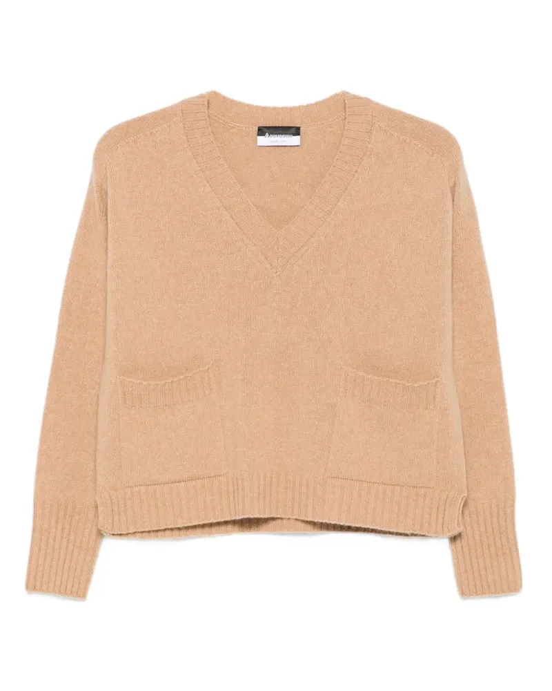 Arovescio Pullover mit aufgesetzten Taschen - Nude Nude