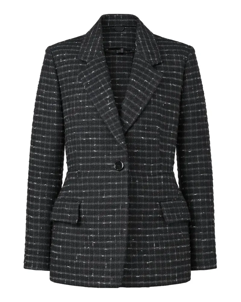 MSGM Kariertes Sakko - Schwarz Schwarz