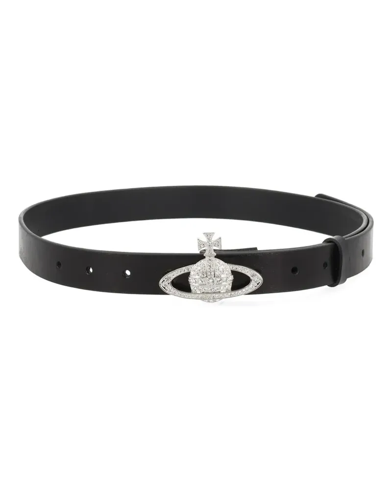 Vivienne Westwood Orb crystal-embellished belt - Schwarz Schwarz