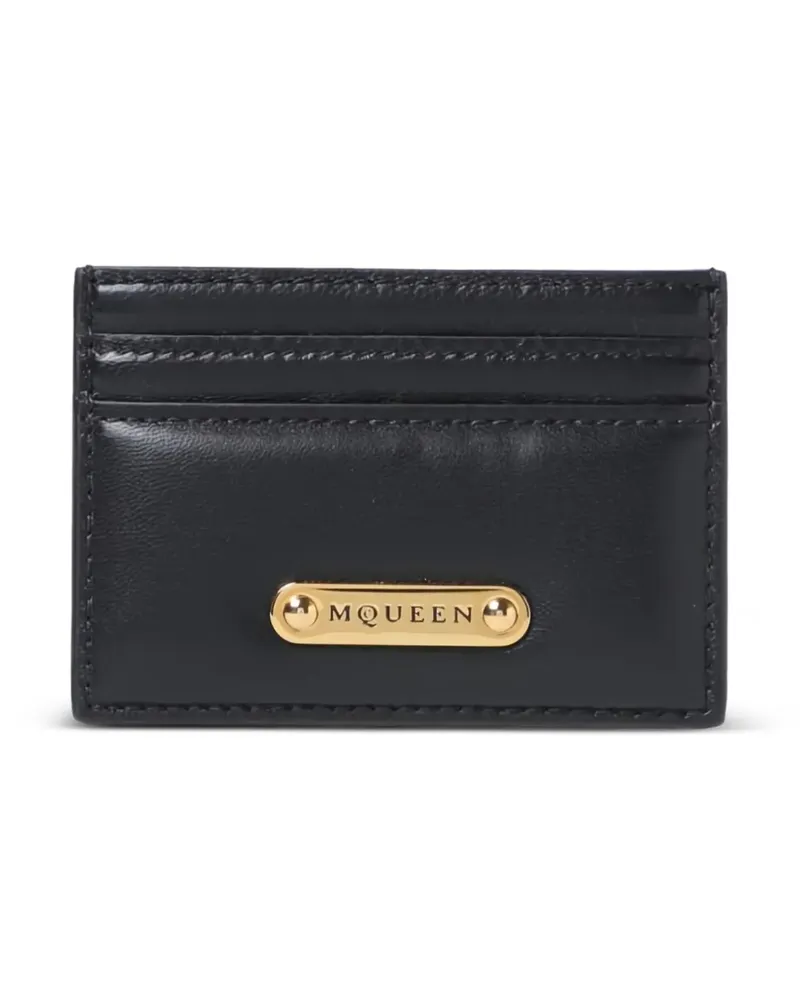 Alexander McQueen Kartenetui mit Logo-Schild - Schwarz Schwarz
