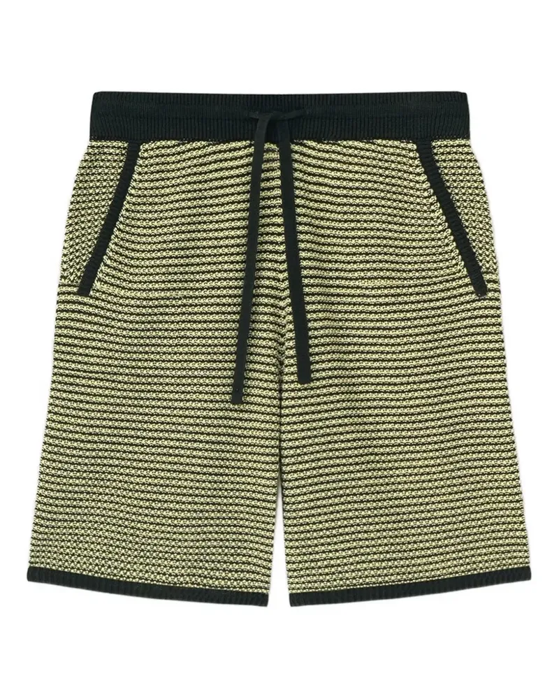 Nanushka striped knitted shorts - Gelb Gelb