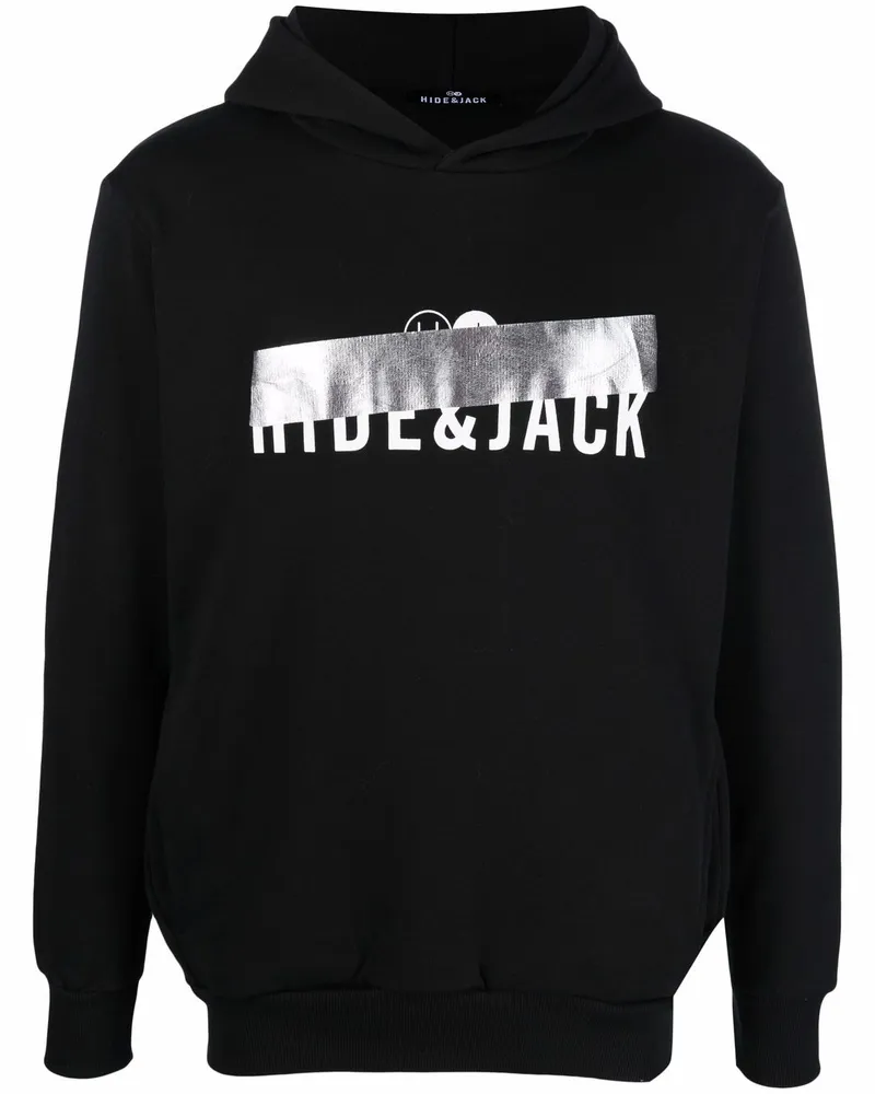 Hide & Jack Hoodie mit Logo-Print - Schwarz Schwarz
