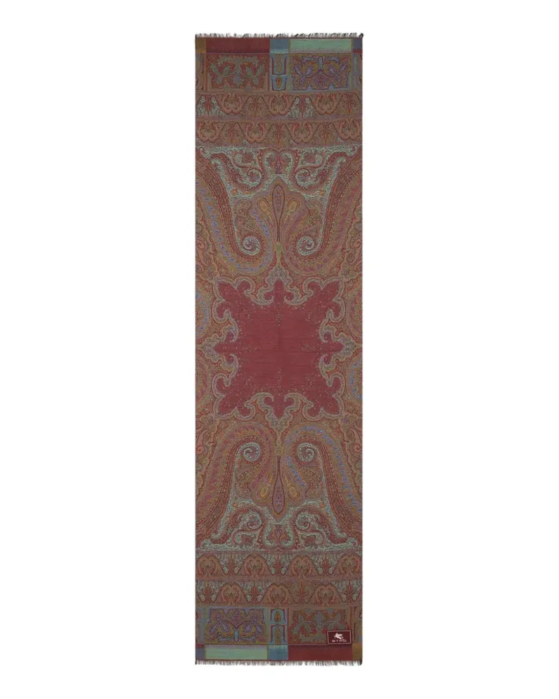 Etro Jacquard-Schal mit Paisleymuster - Rot Rot
