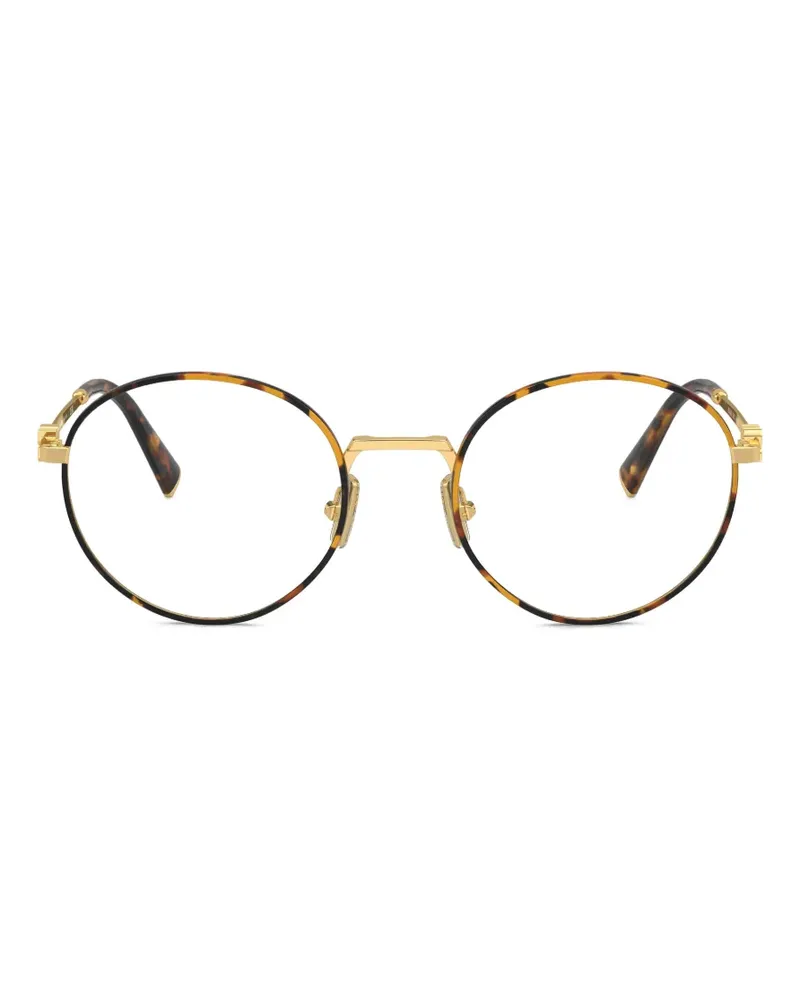 Miu Miu Brille mit rundem Gestell - Gold Gold