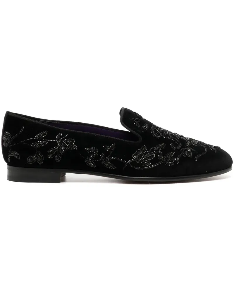 Ralph Lauren Alonzo Loafer mit Samt-Finish - Schwarz Schwarz