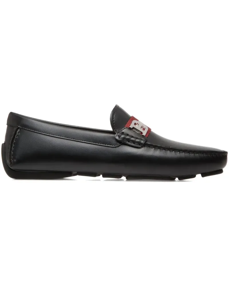 Bally Loafer mit Logo-Schild - Schwarz Schwarz