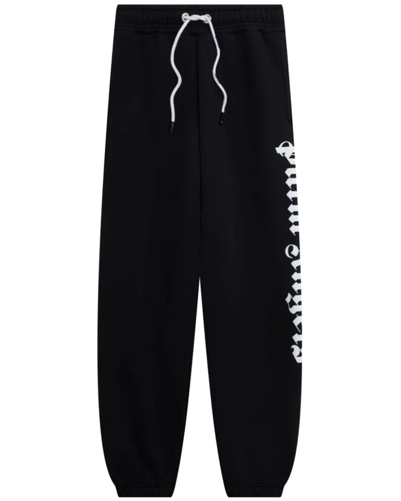 Palm Angels Jogginghose mit Logo-Print - Schwarz Schwarz