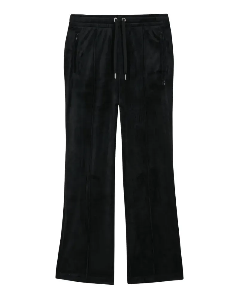 Juicy Couture Velours-Jogginghose mit Diamanté - Schwarz Schwarz