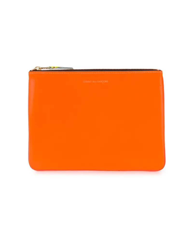 Comme des Garçons Portemonnaie in Colour-Block-Optik - Orange Orange