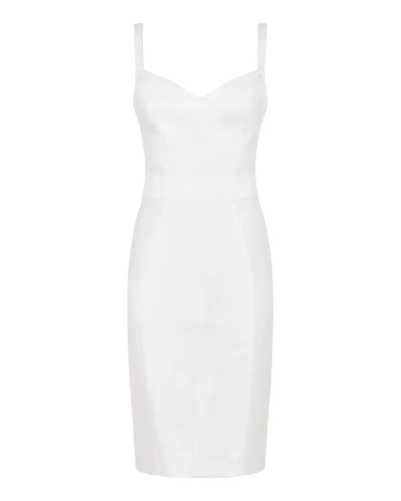 Dolce & Gabbana Korsett-Kleid mit Spitzeneinsätzen - Weiß Weiß
