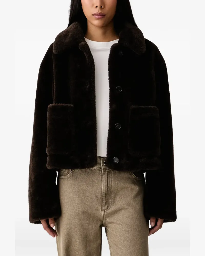 Marc O'Polo Jacke aus Faux Fur - Braun Braun