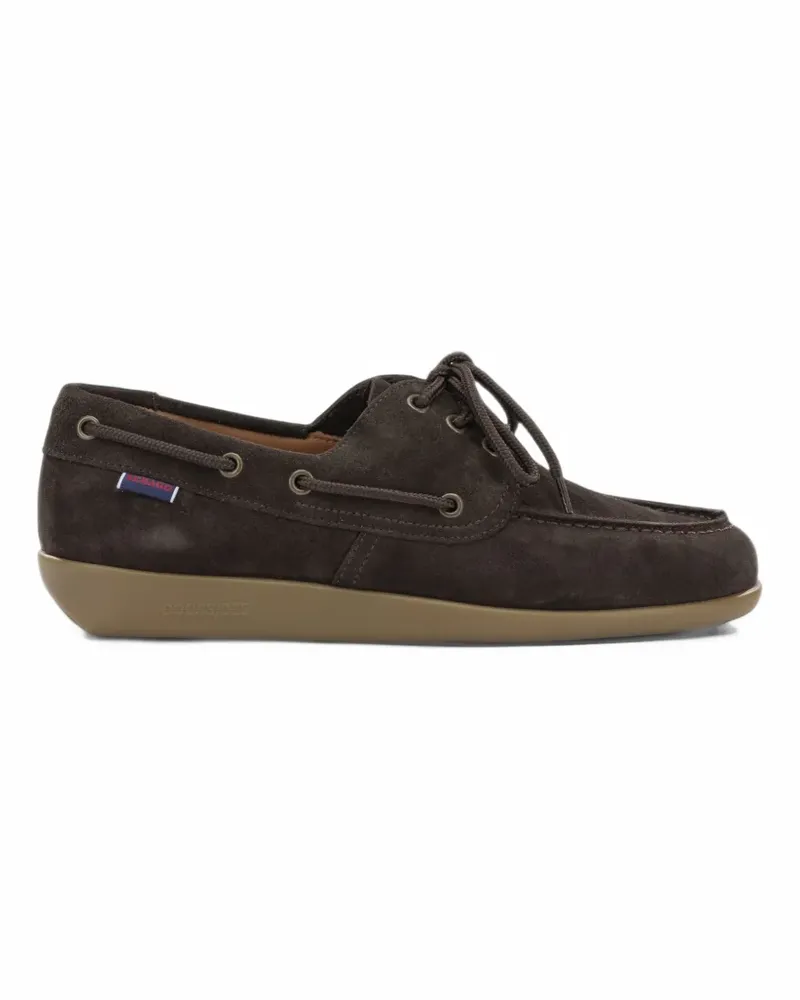 Sebago Gary Jobson lace-up suede loafers - Braun Braun