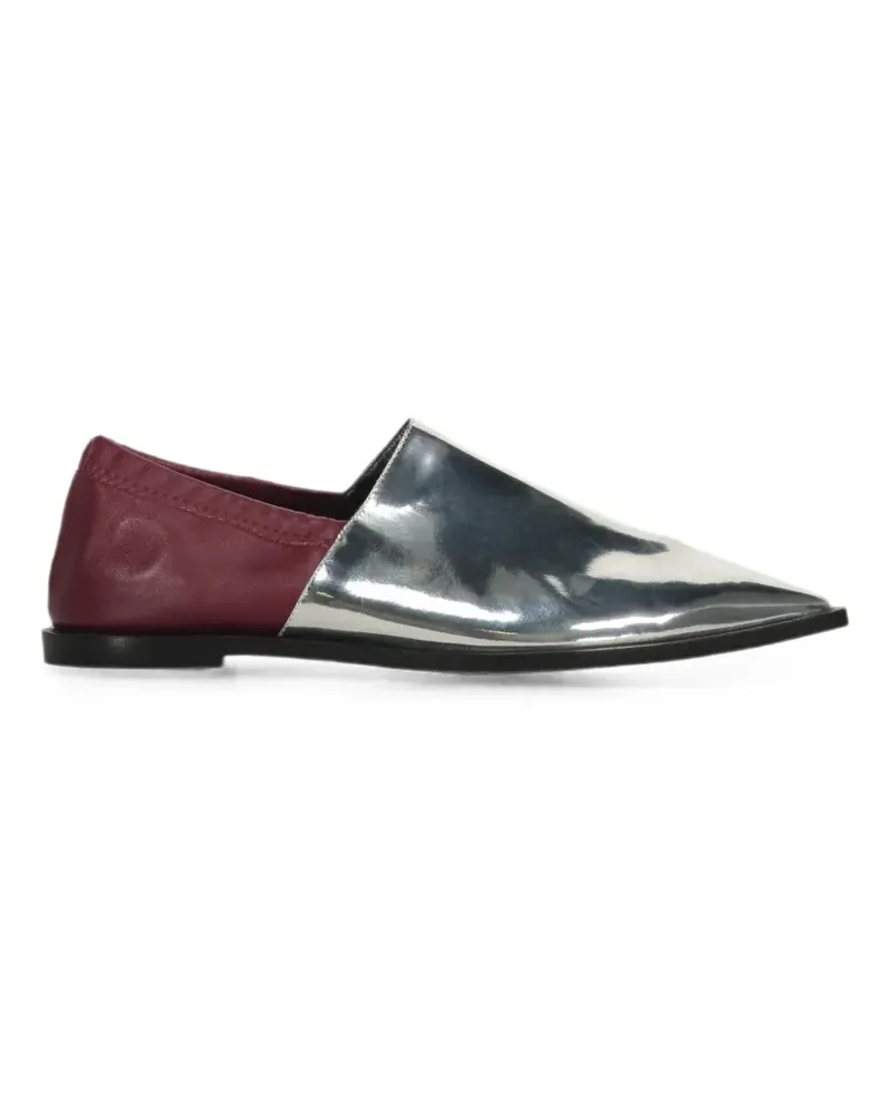Cédric Charlier pointed-toe loafers - Silber Silber