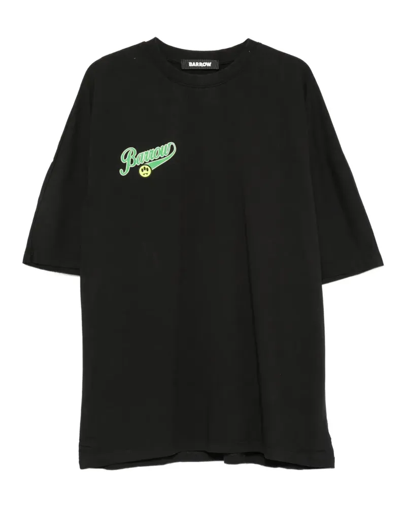 BARROW Kurzärmeliges T-Shirt mit Logo-Print - Schwarz Schwarz