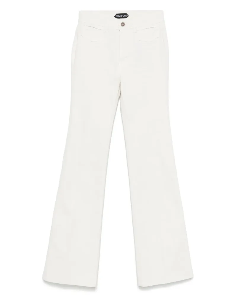 Tom Ford Jeans mit weitem Bein - Weiß Weiß