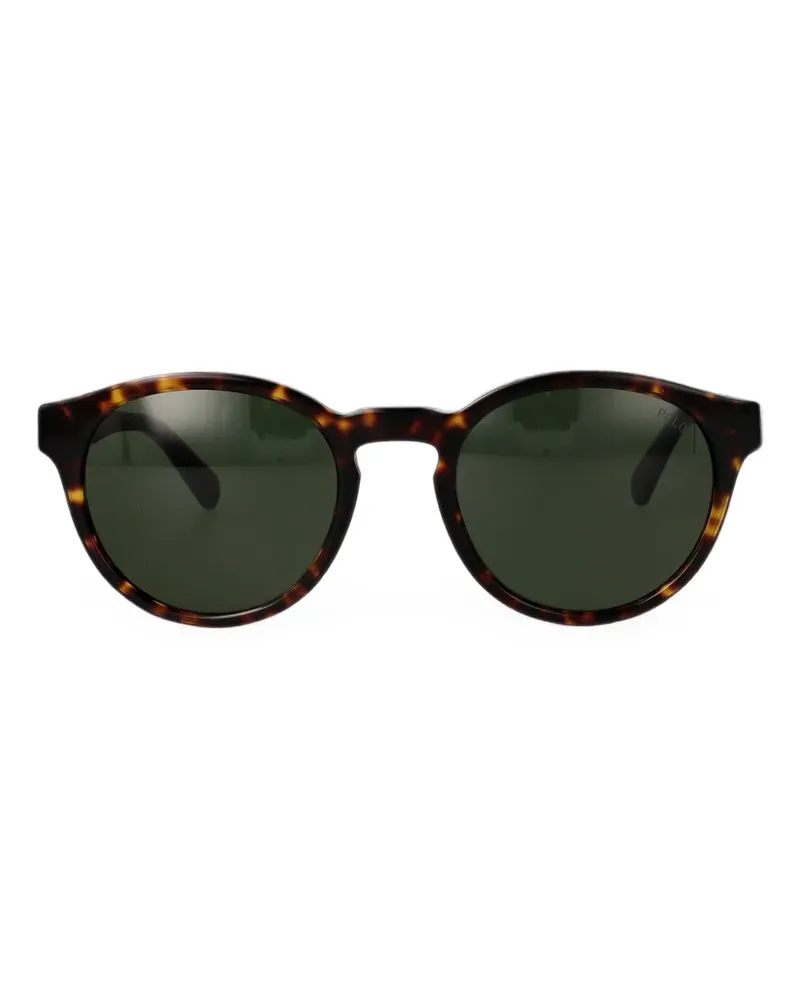 Ralph Lauren tortoiseshell-effect round-frame sunglasses - Braun Braun