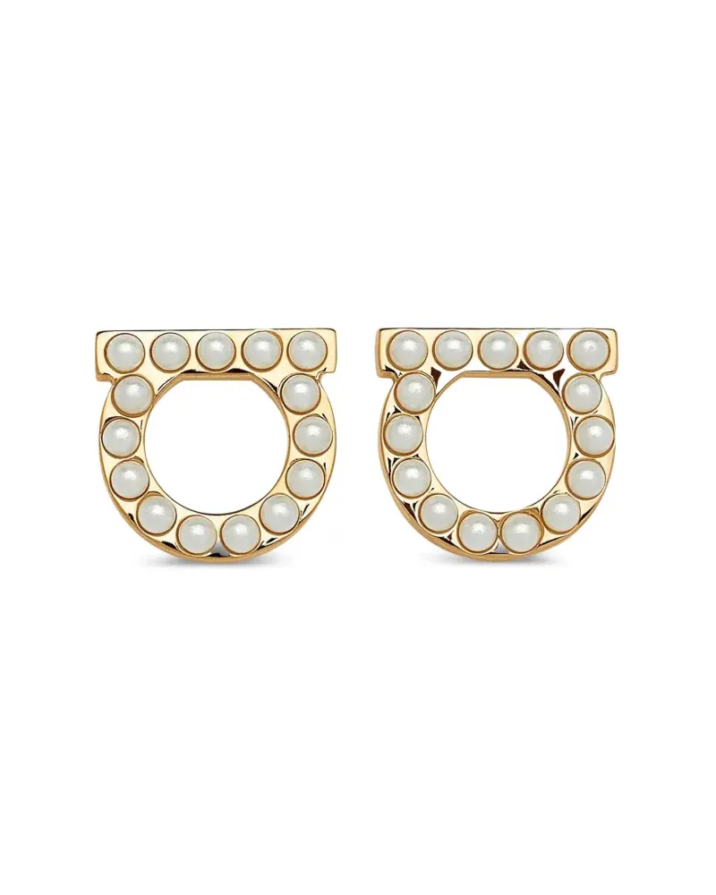 Ferragamo Gancini Perlenohrringe - Gold Gold