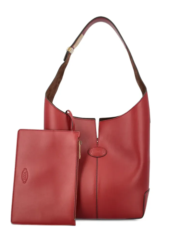 TOD'S Kleine Di Bag Folio Schultertasche - Rot Rot