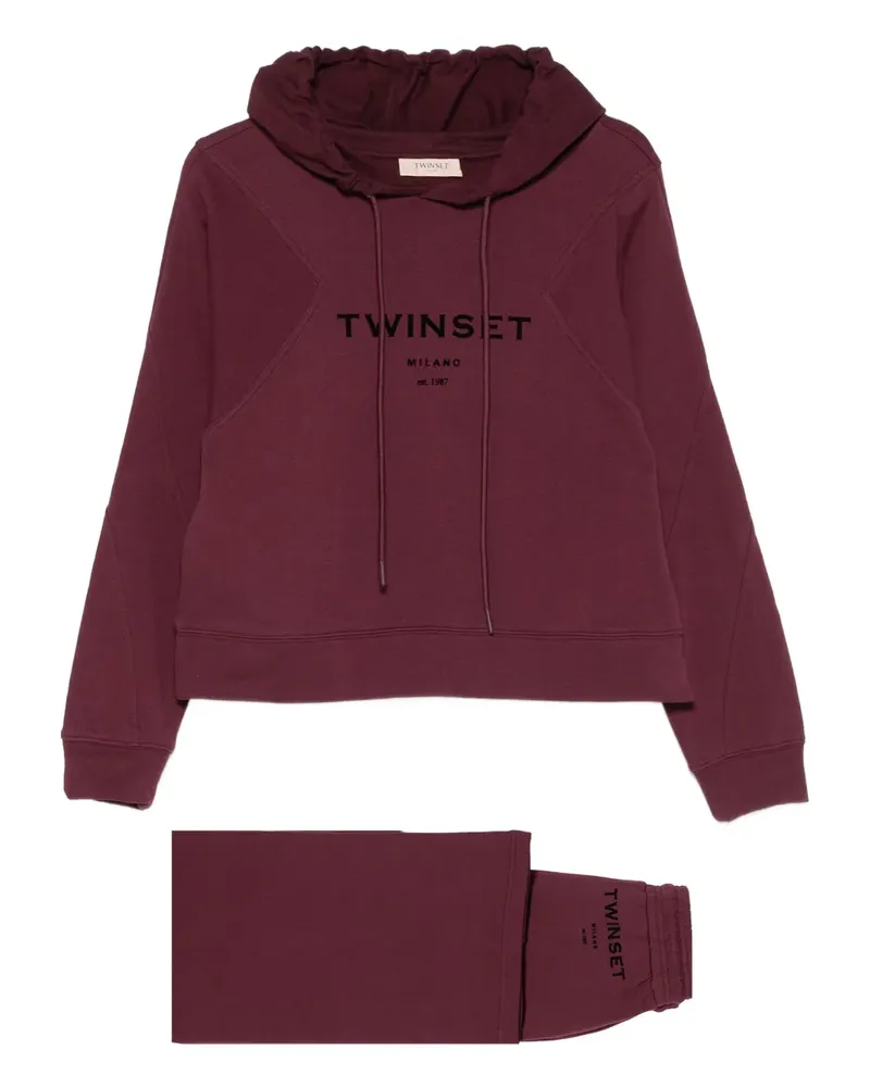 Twin-Set Jogginganzug aus Baumwolle - Rot Rot