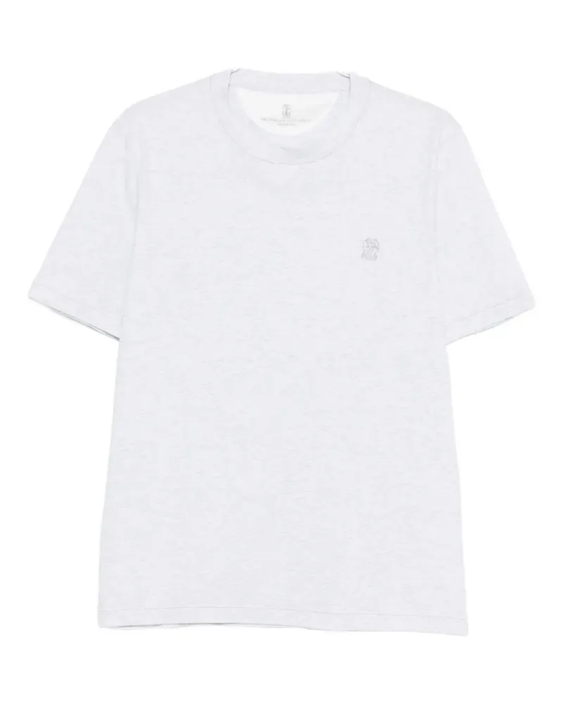 Brunello Cucinelli T-Shirt mit rundem Ausschnitt - Grau Grau